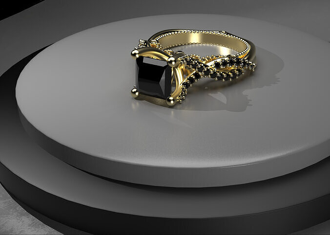 Princess ring 3D print model