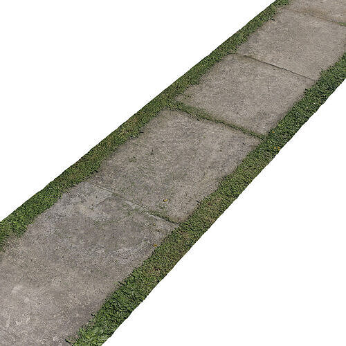 Concrete path 3D model