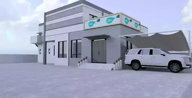 Modern Industrial Distribution Center A81 3D model