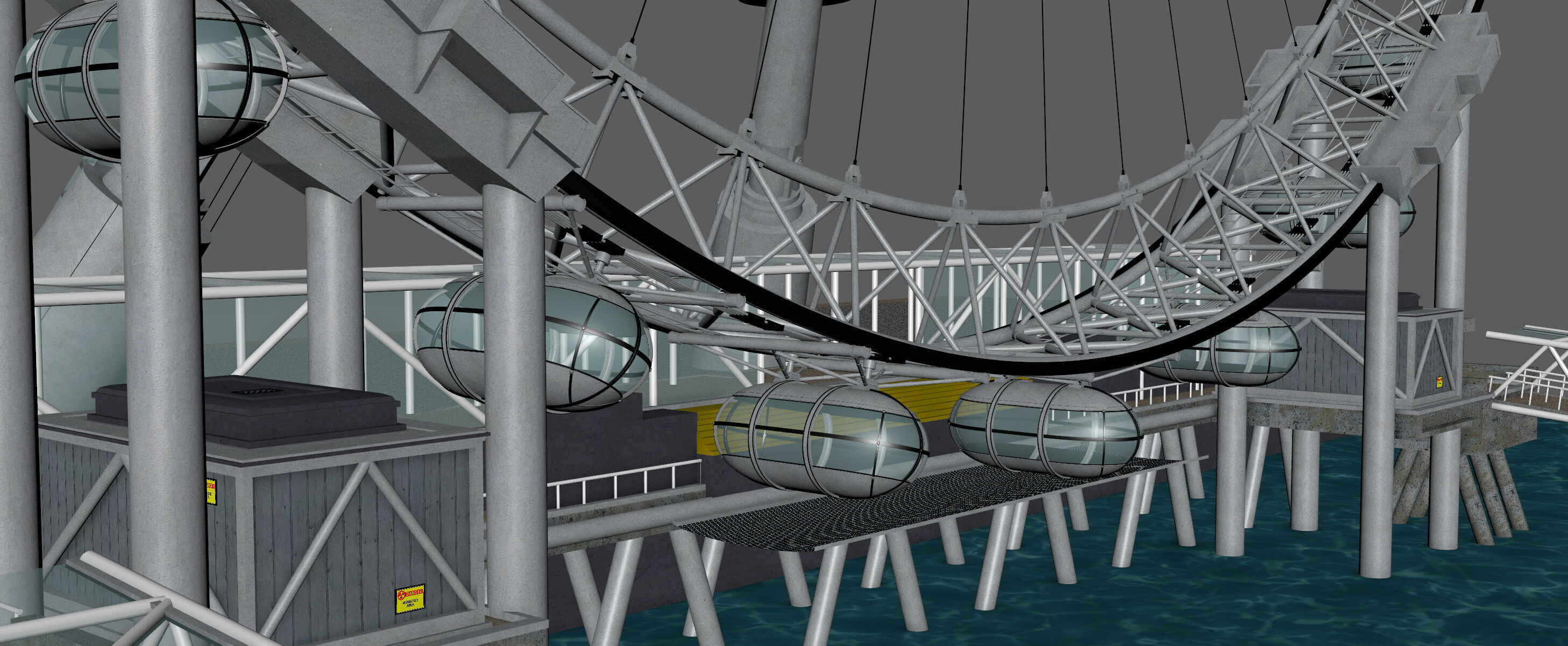 London Eye 3D model_11