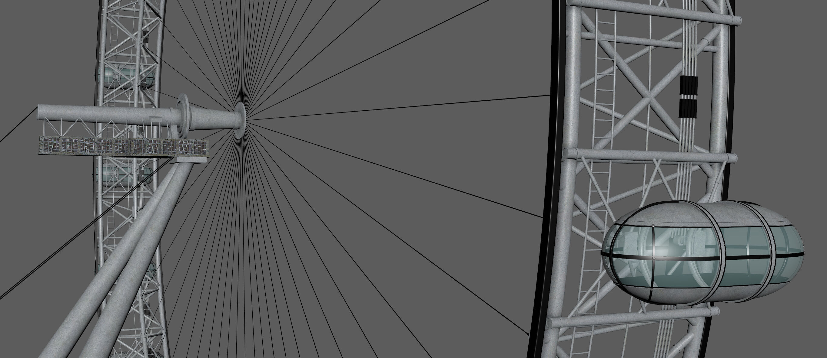 London Eye 3D model_17
