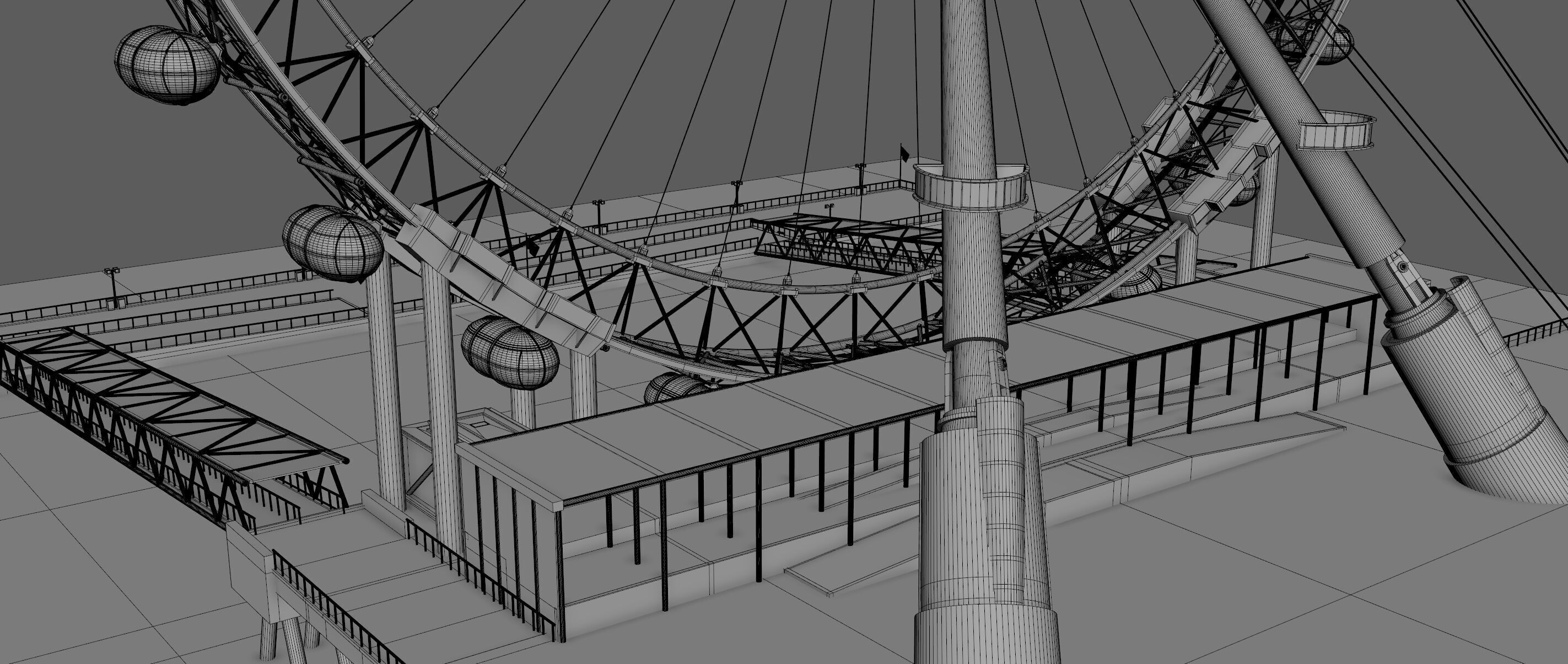 London Eye 3D model_16