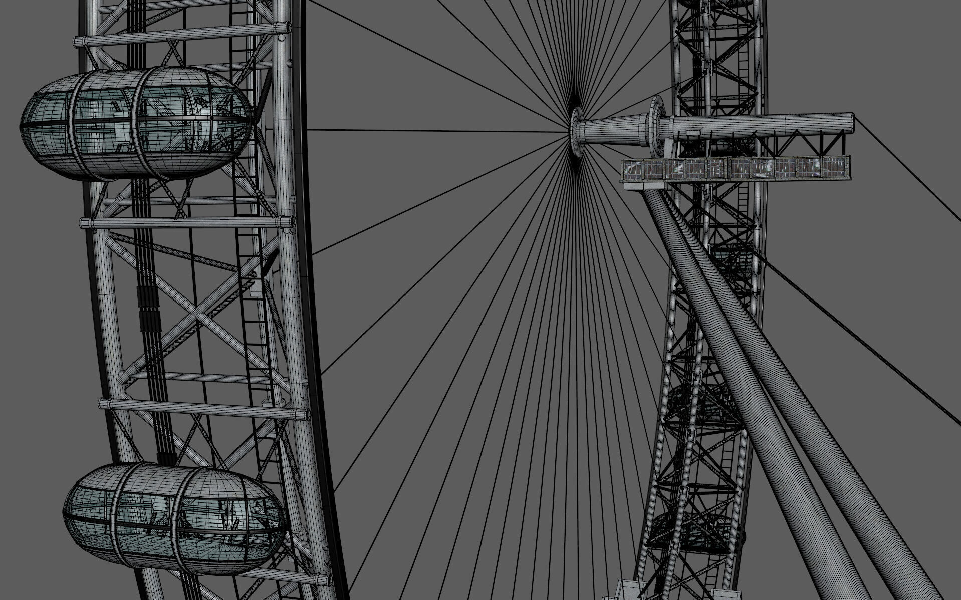 London Eye 3D model_19