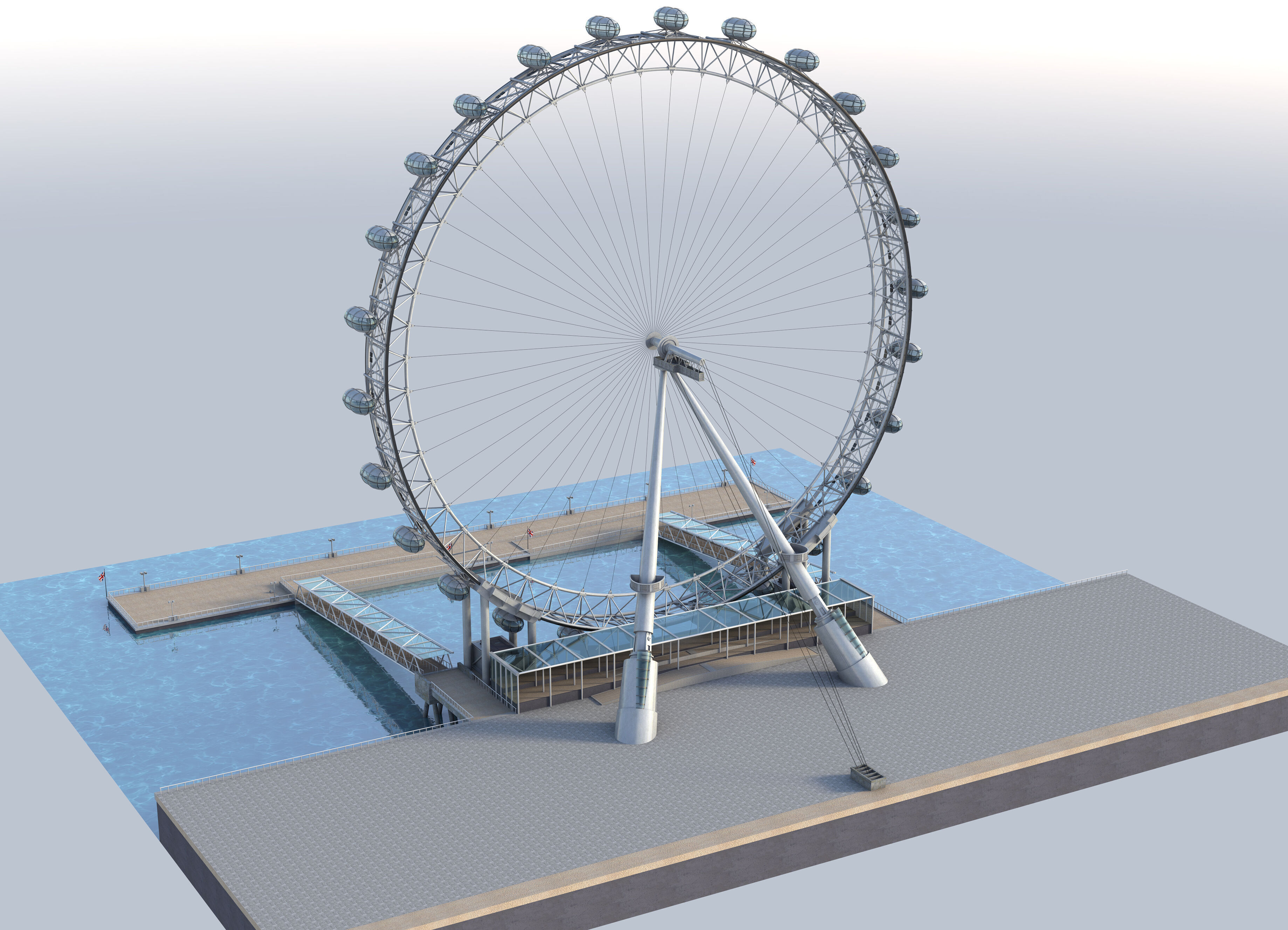 London Eye 3D model_2