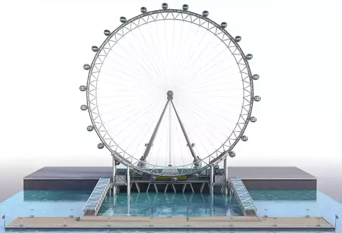 London Eye 3D model