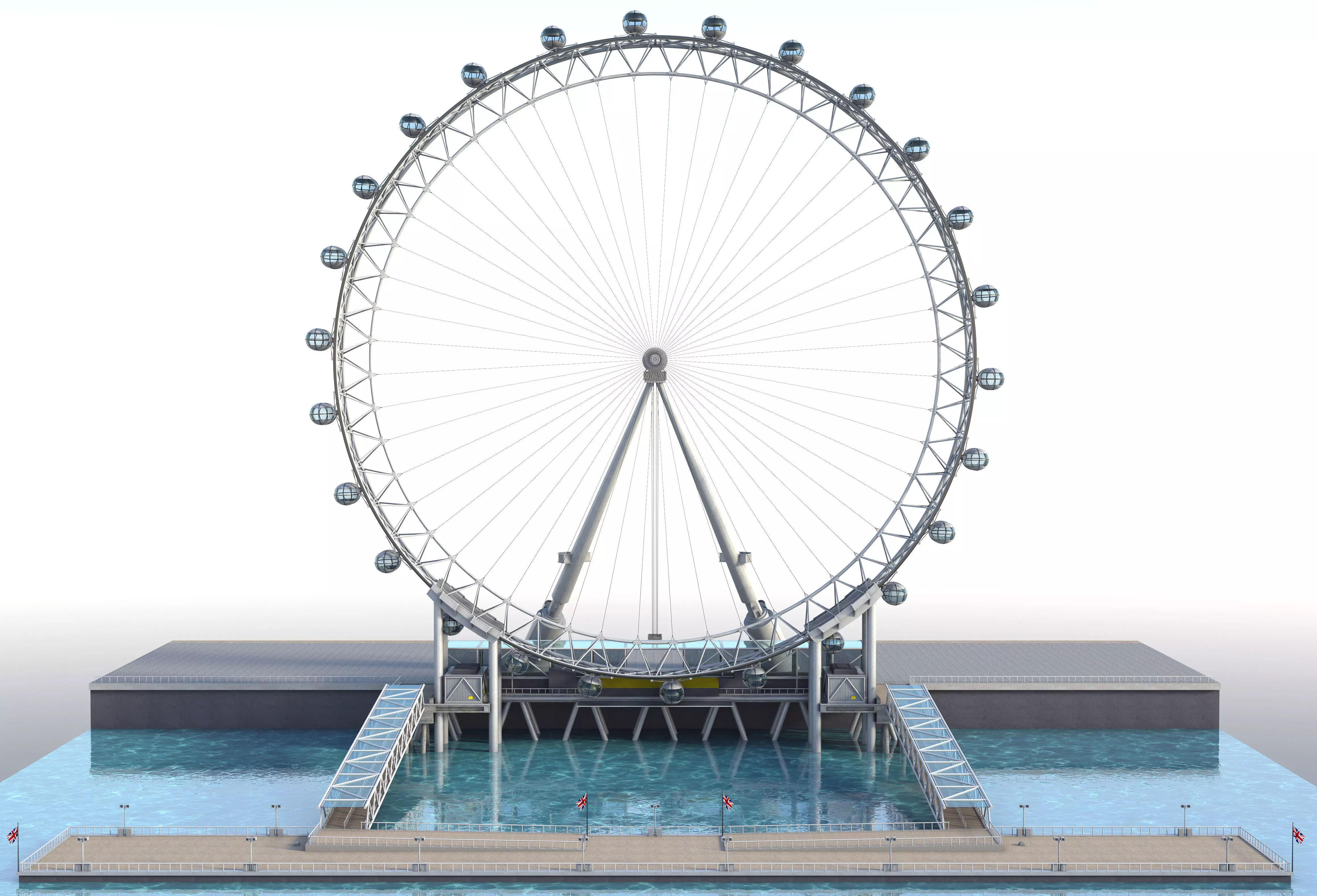London Eye 3D model_0