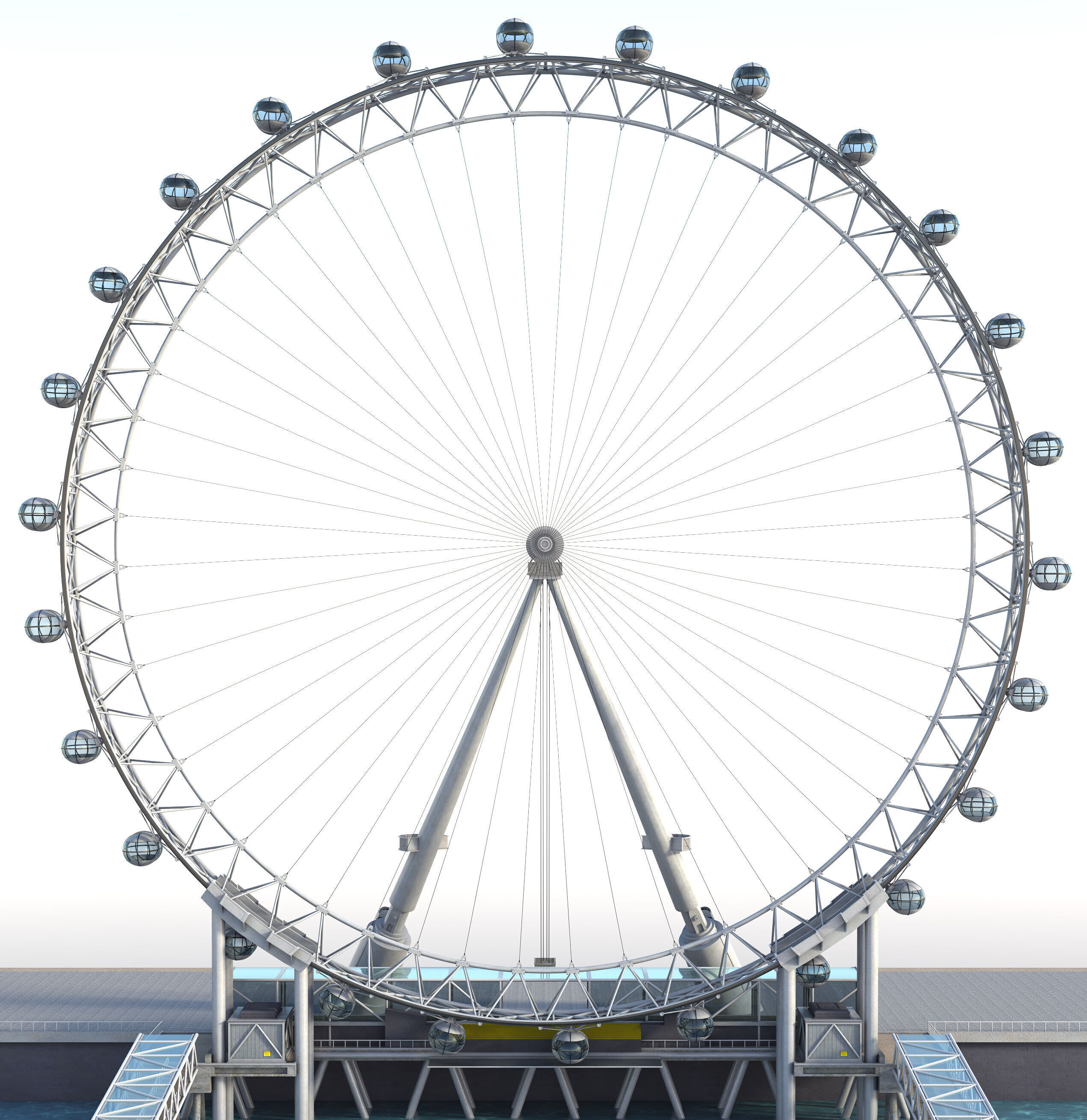 London Eye 3D model_6