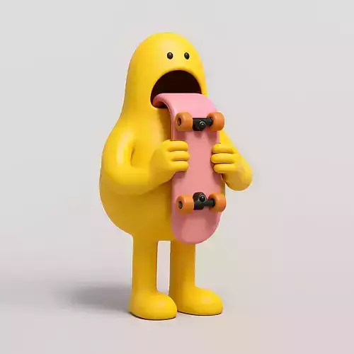 Skate Art Toy 3D print model