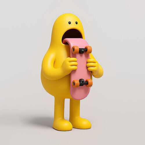 Skate Art Toy 3D print model