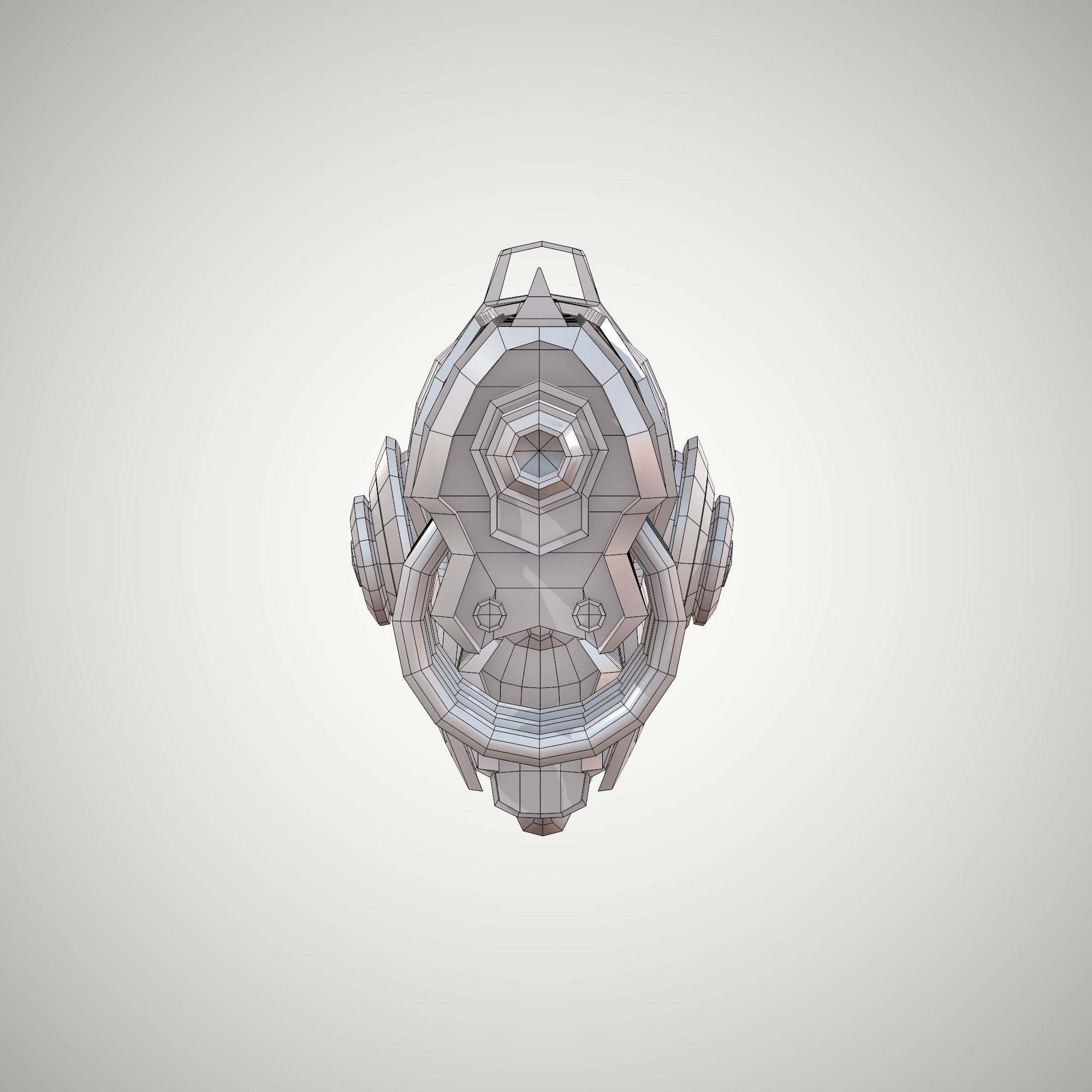 Futuristic Rifle 03 Low-poly 3D model_8