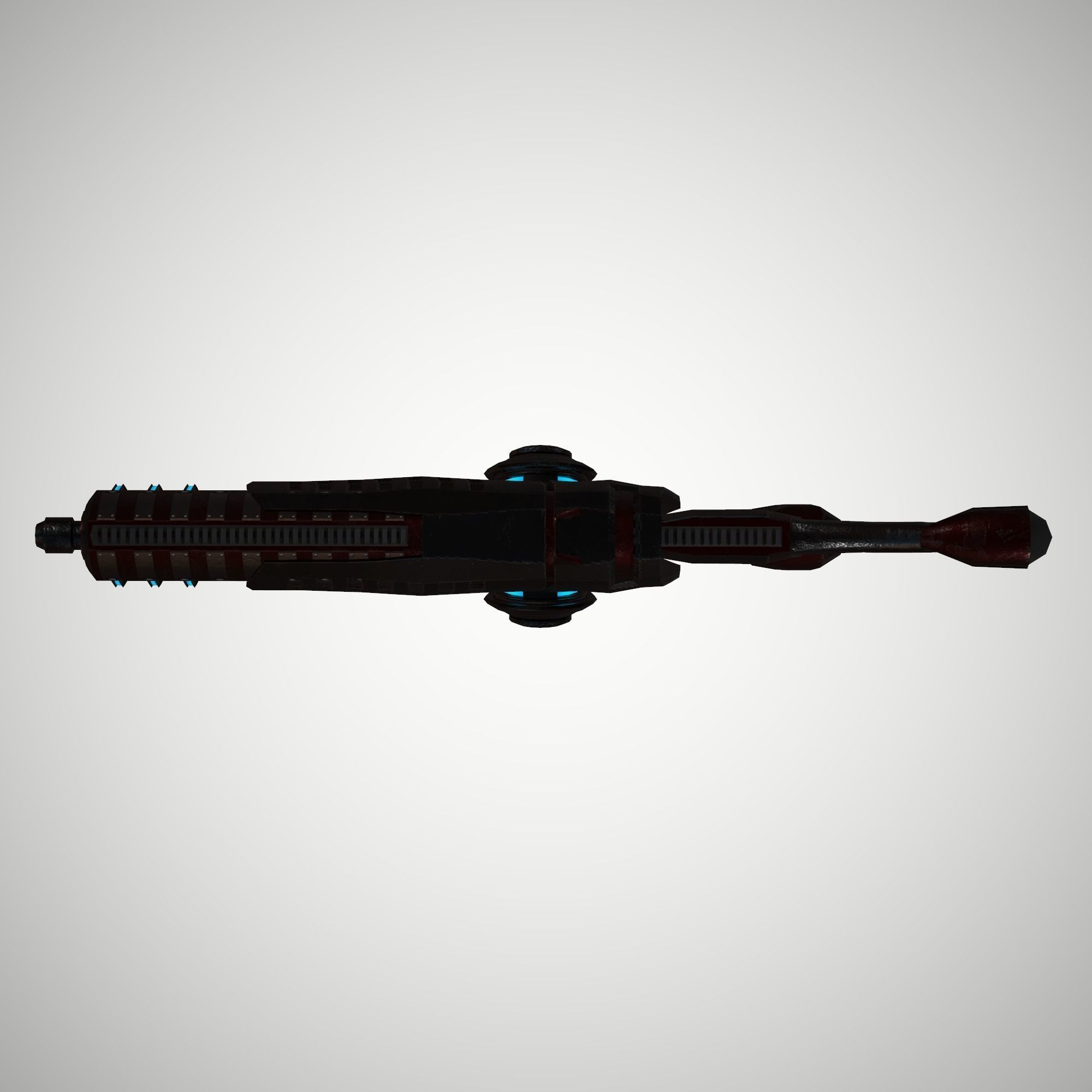 Futuristic Rifle 03 Low-poly 3D model_3
