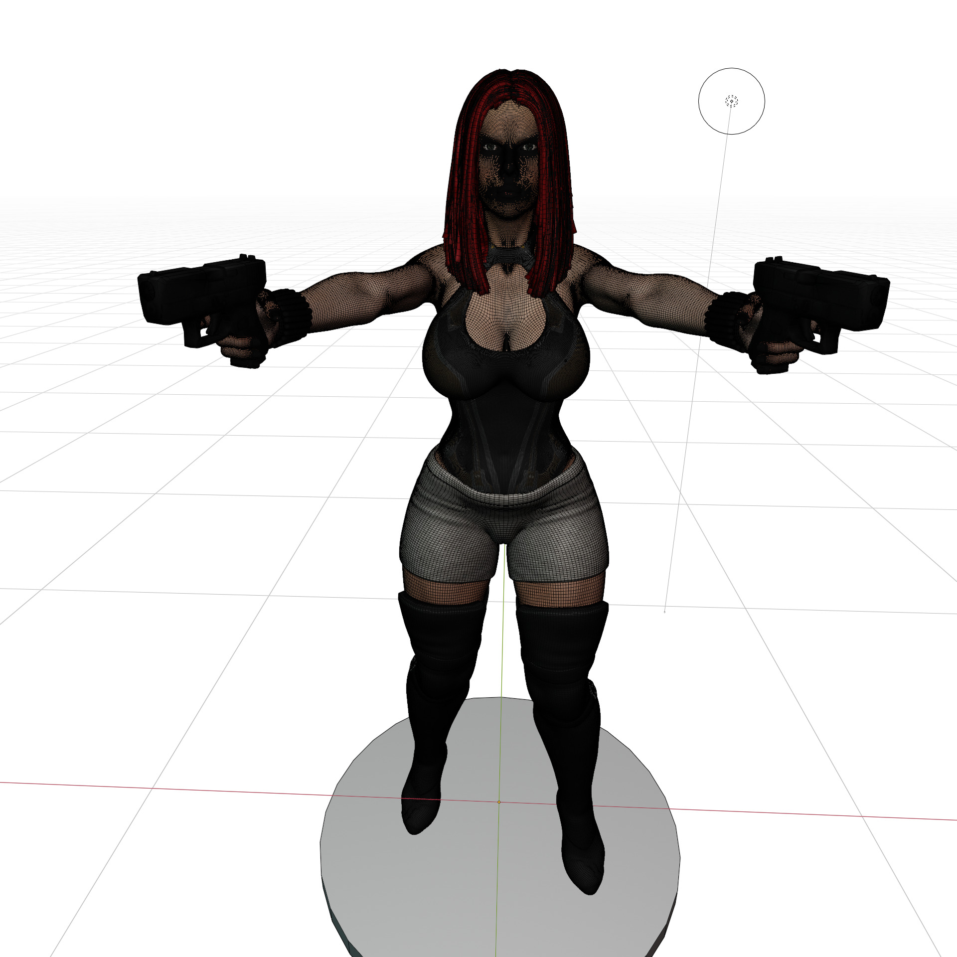 Sexy Secret Agent Babe 3D print model_2