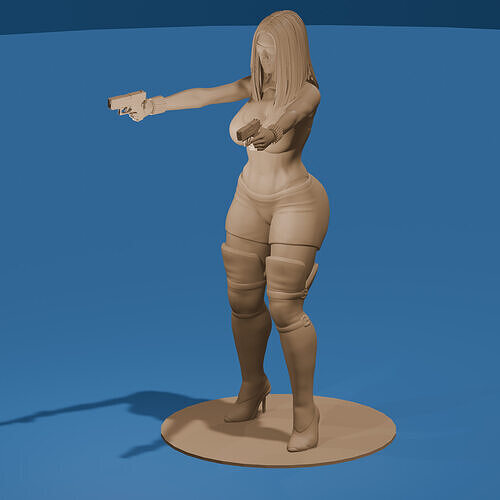 Sexy Secret Agent Babe 3D print model