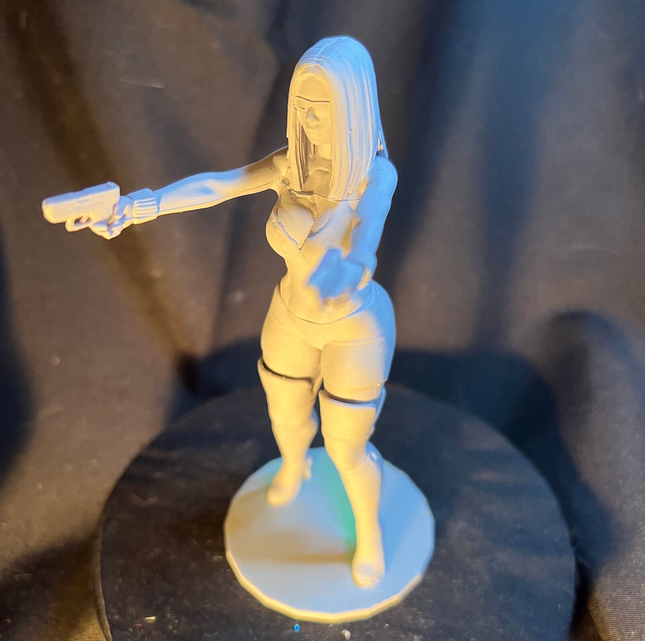 Sexy Secret Agent Babe 3D print model_4