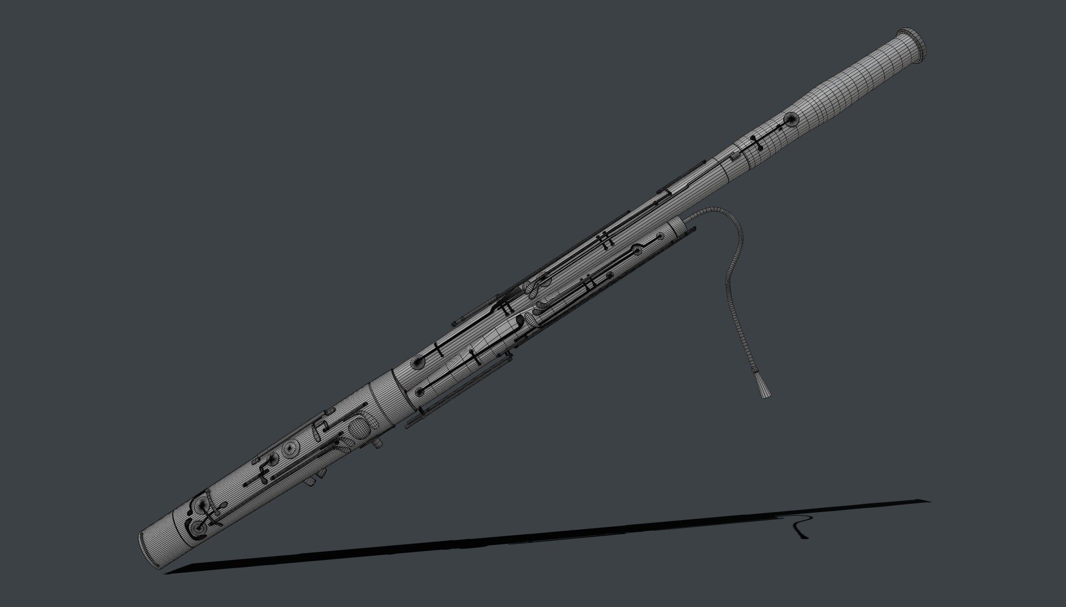 Bassoon 3D model_2