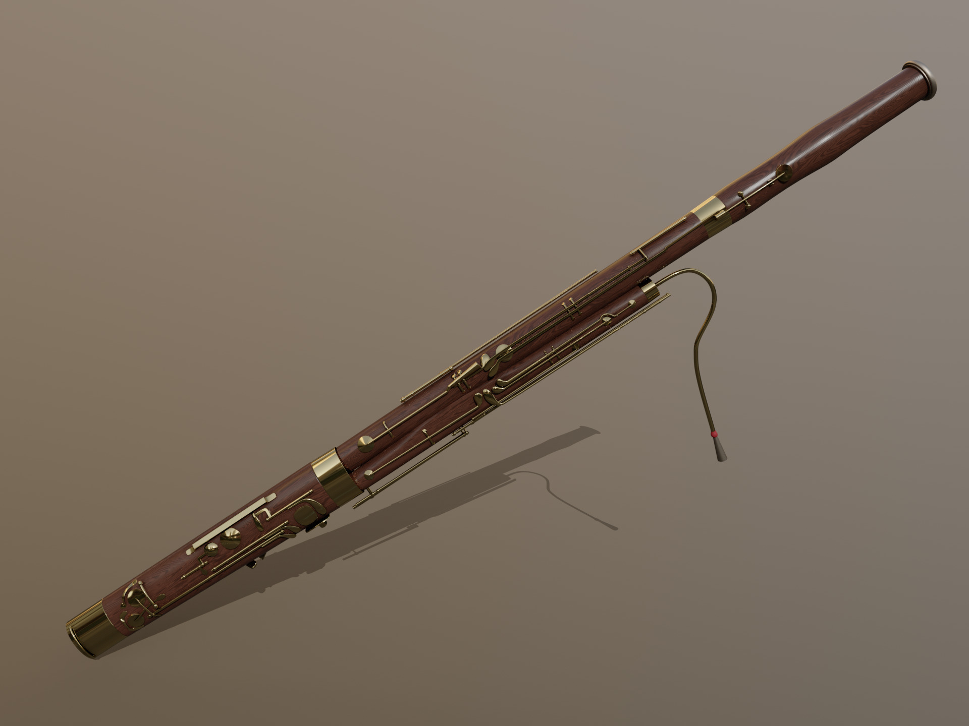 Bassoon 3D model_9