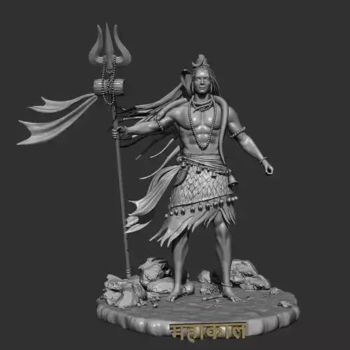 Lord Shiva 3D Printable Statue 3D print model