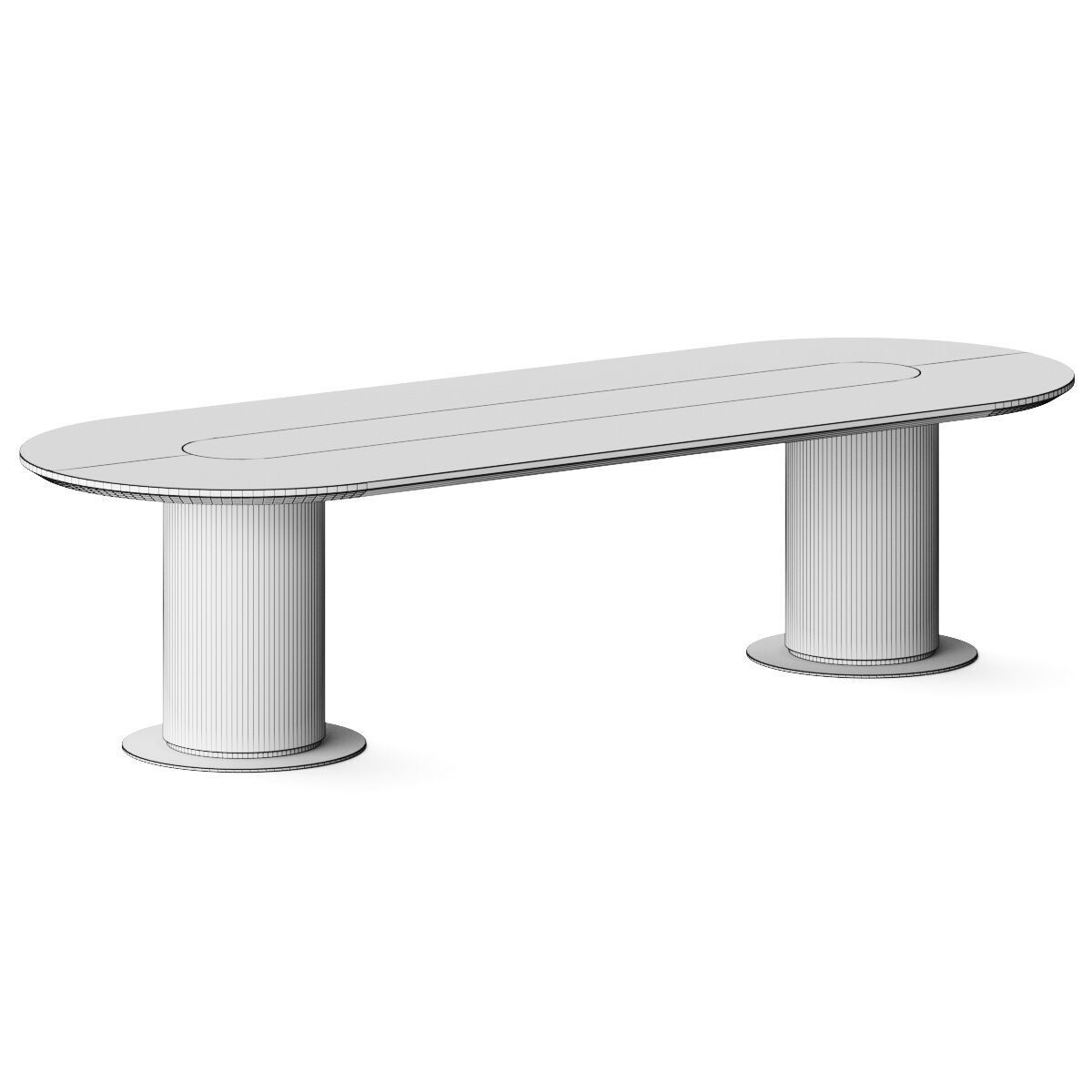 Vibieffe Circle Dining Table 3D model_3