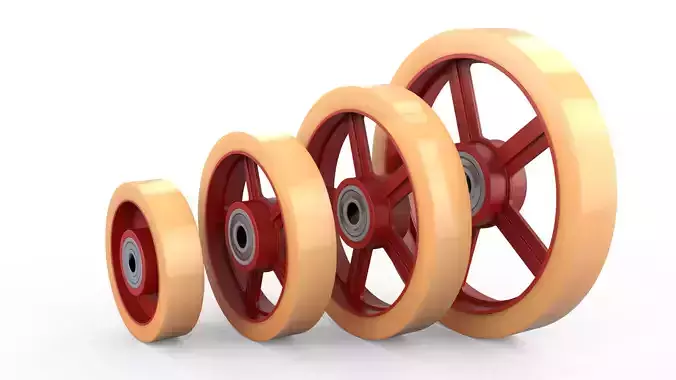 Nylon Core Caster Wheel Set