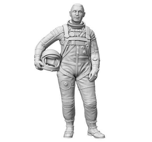 Standing Mercury Astronaut Gus Grissom 3D print model