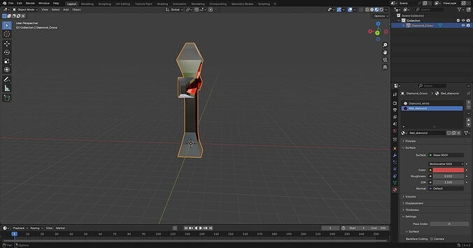 Geometric Cross 3D print model