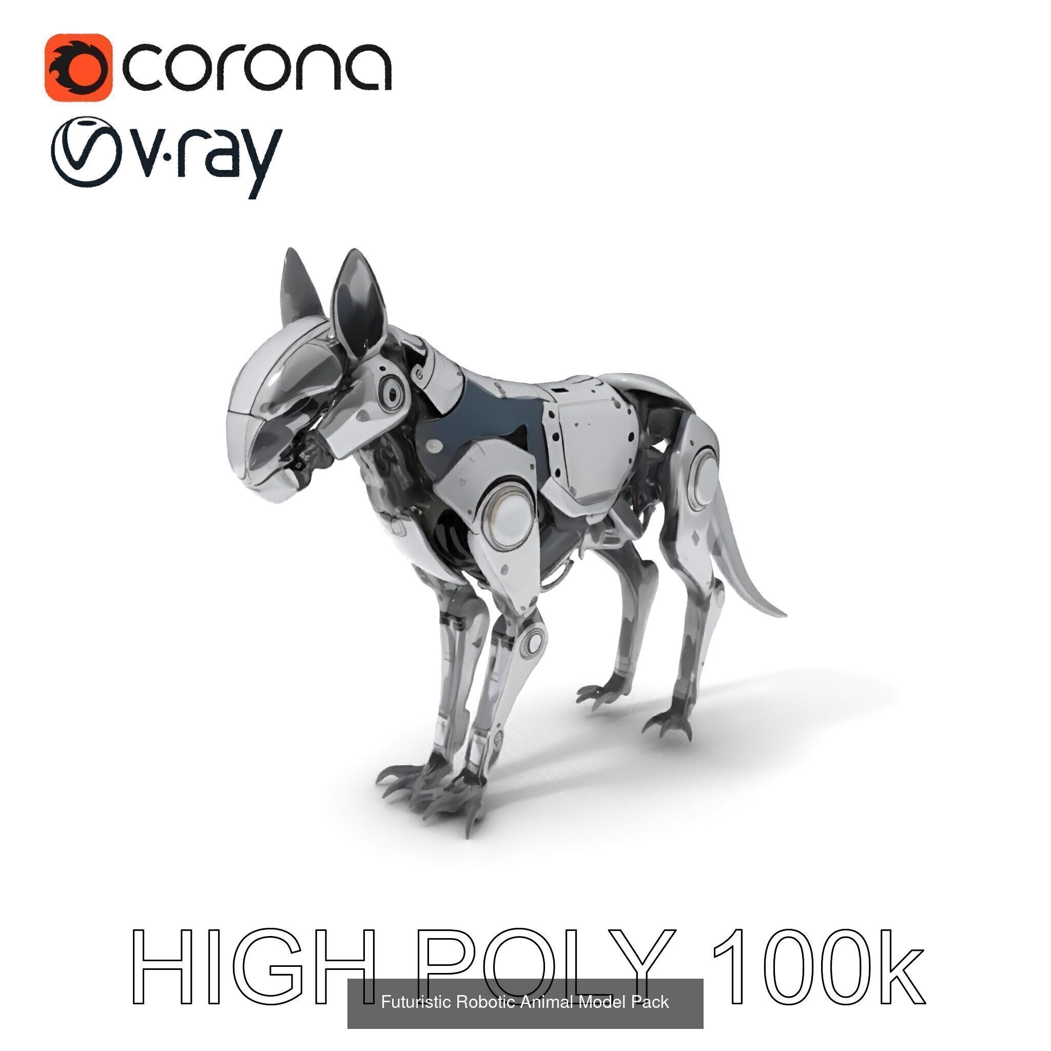 Robotic Animal Companions Pack 3D Model Collection_8