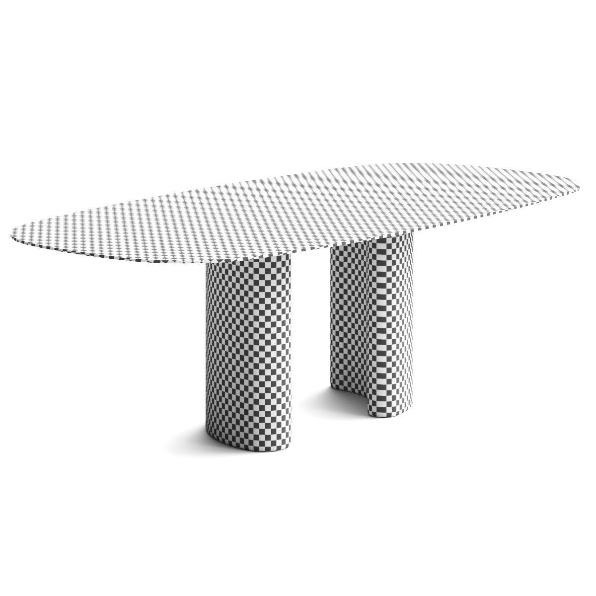 Naturedesign Tide Glass Dining Table 3D model_2
