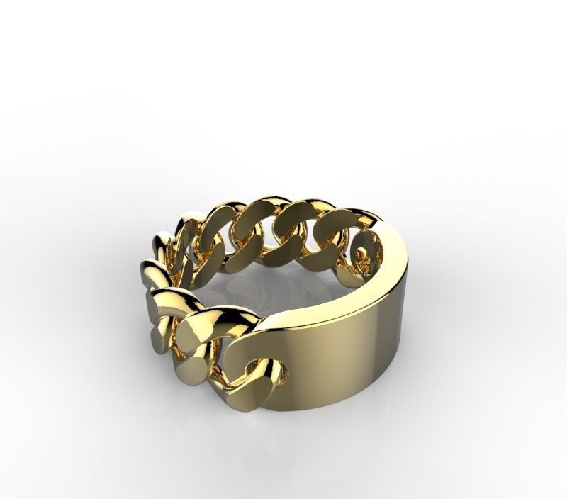 Unisex Ring 3D print model_1