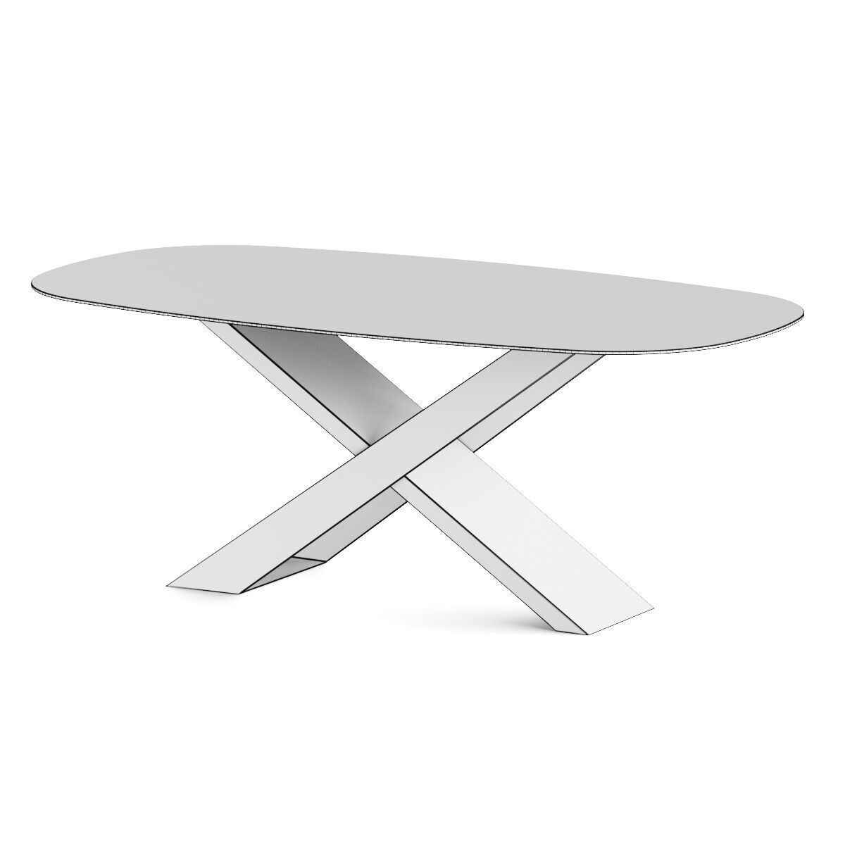 Naturedesign X Dining Table 3D model_3