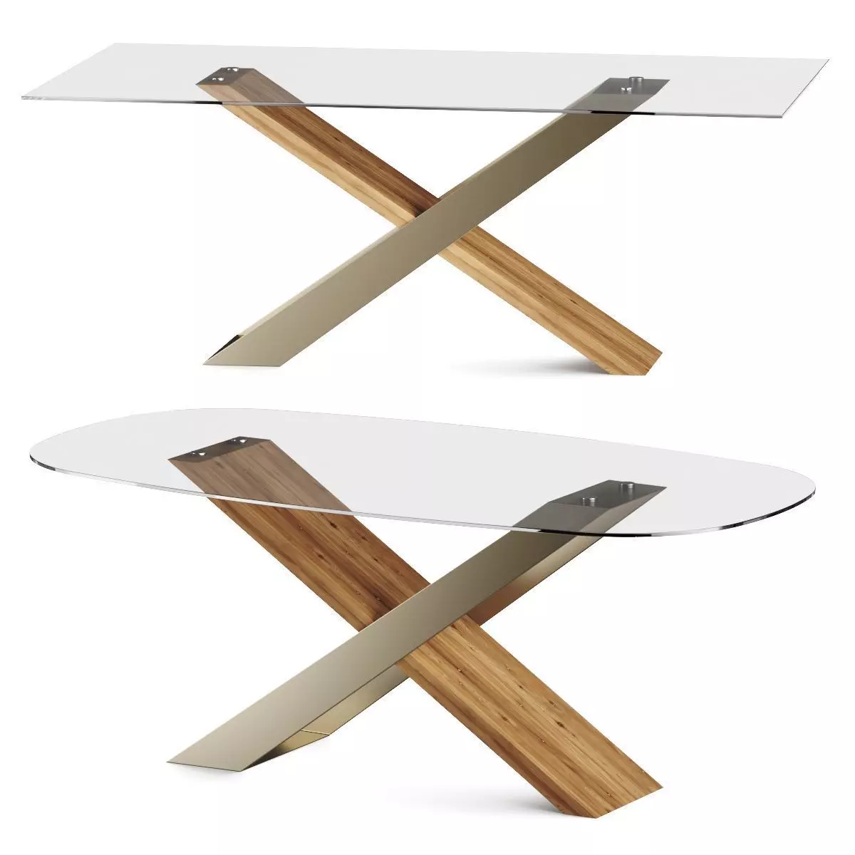 Naturedesign X Dining Table 3D model_0