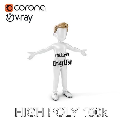 Stylized Male Character Rigged and Animated with Mixamo Compa... Low-poly 3D model