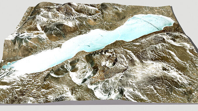 River Jiuma Co Gegye Ngari China 3D model
