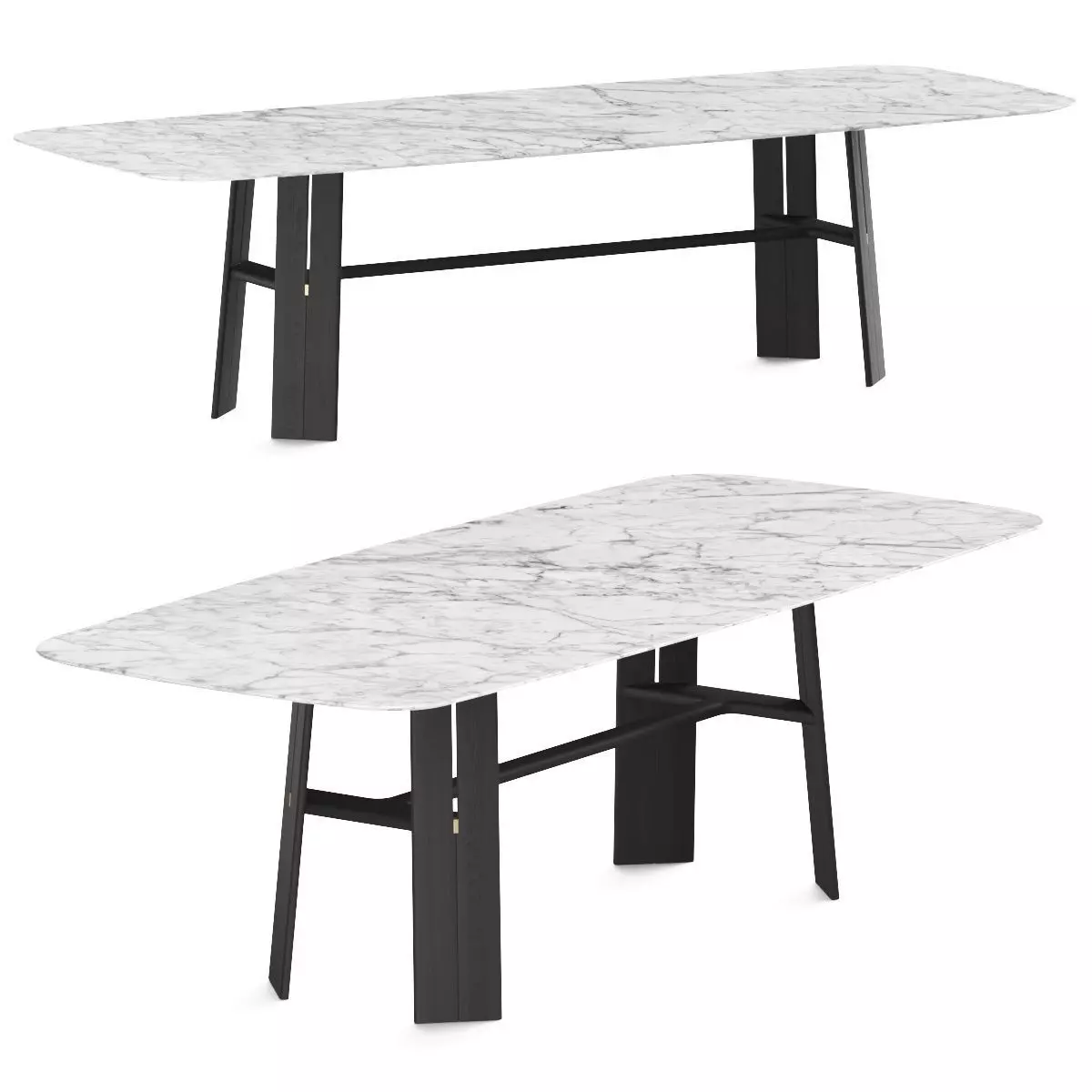Poltrona Frau Duo Dining Table 3D model_0
