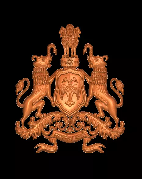 Karanatak emblem 3D model_0