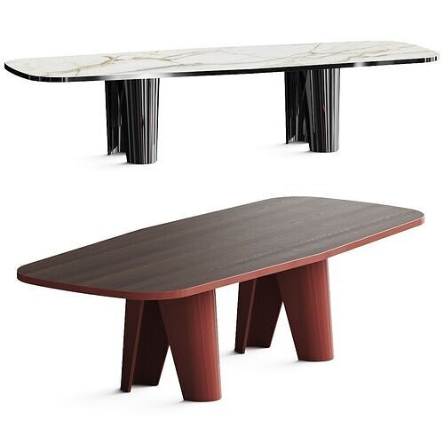 Molteni and C Lise Dining Table 3D model