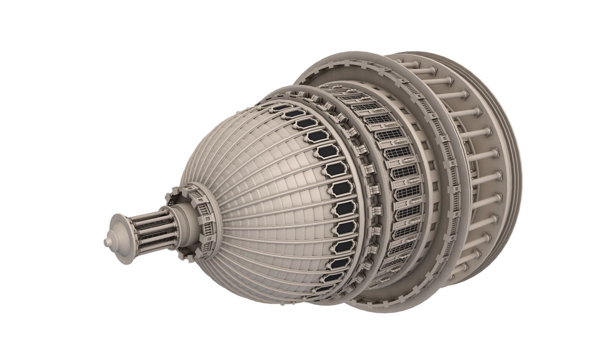 United States Capitol 3D model_8