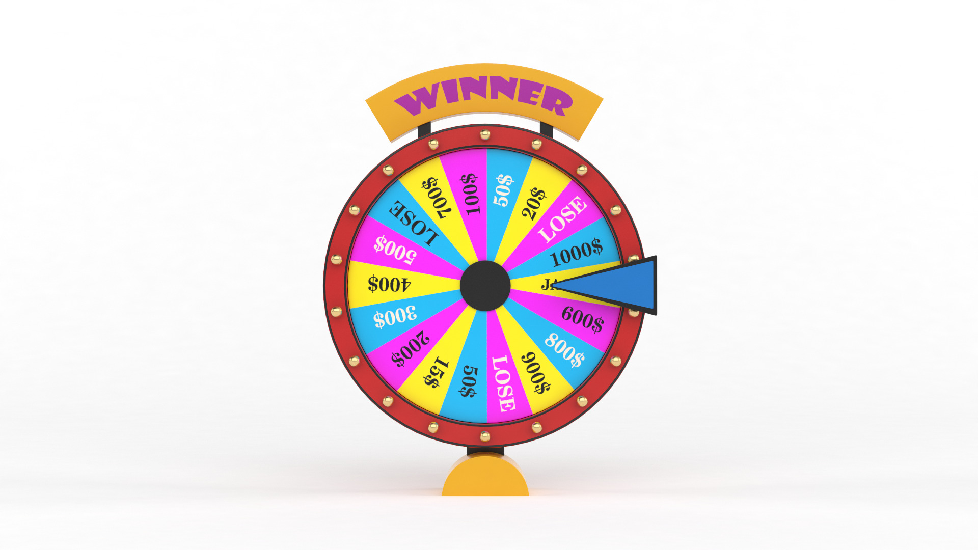Wheel of Fortune 3D model_1