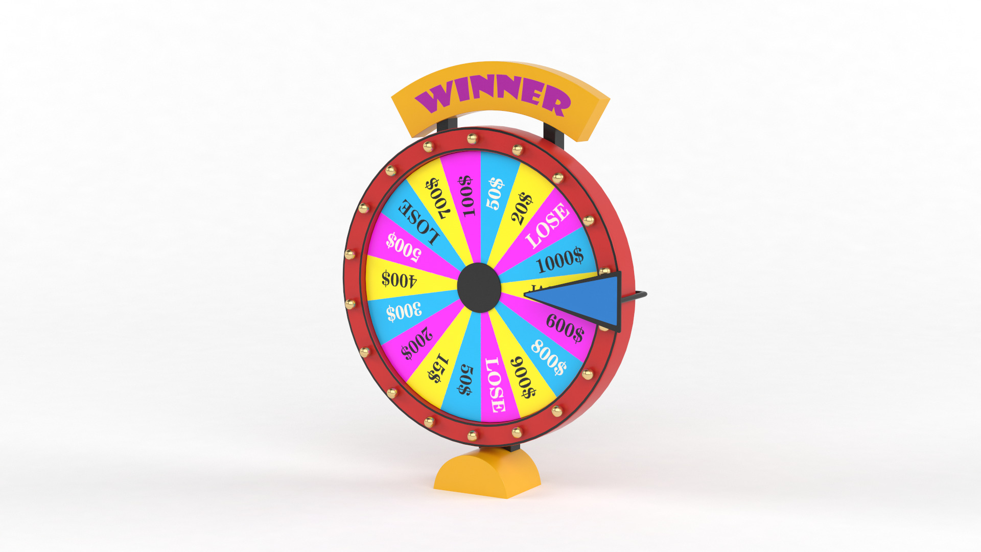Wheel of Fortune 3D model_2