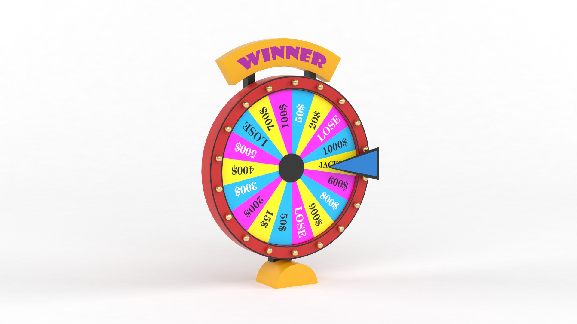 Wheel of Fortune 3D model_4