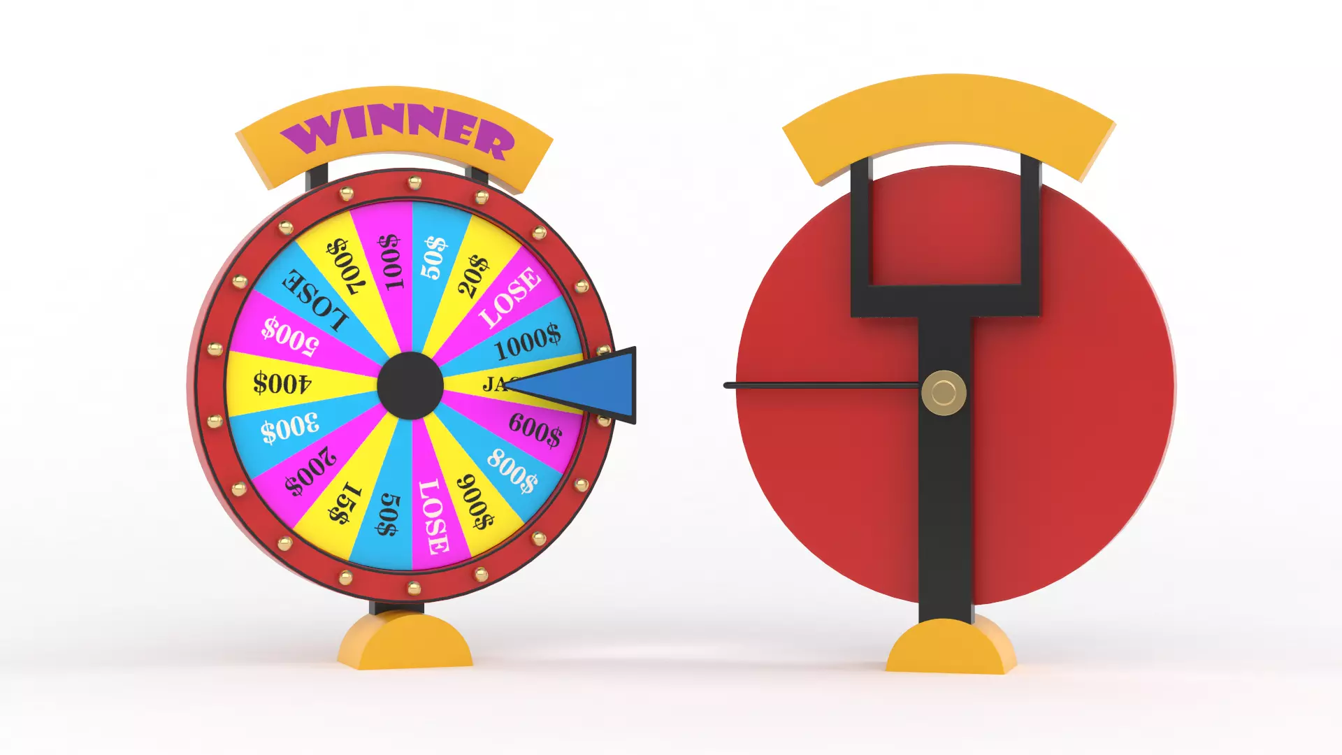 Wheel of Fortune 3D model_0