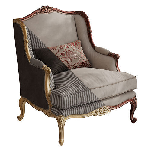 Bruno Zampa Clementine Armchairs 3D model