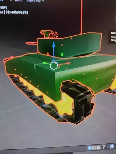 Tanck Low-poly 3D model
