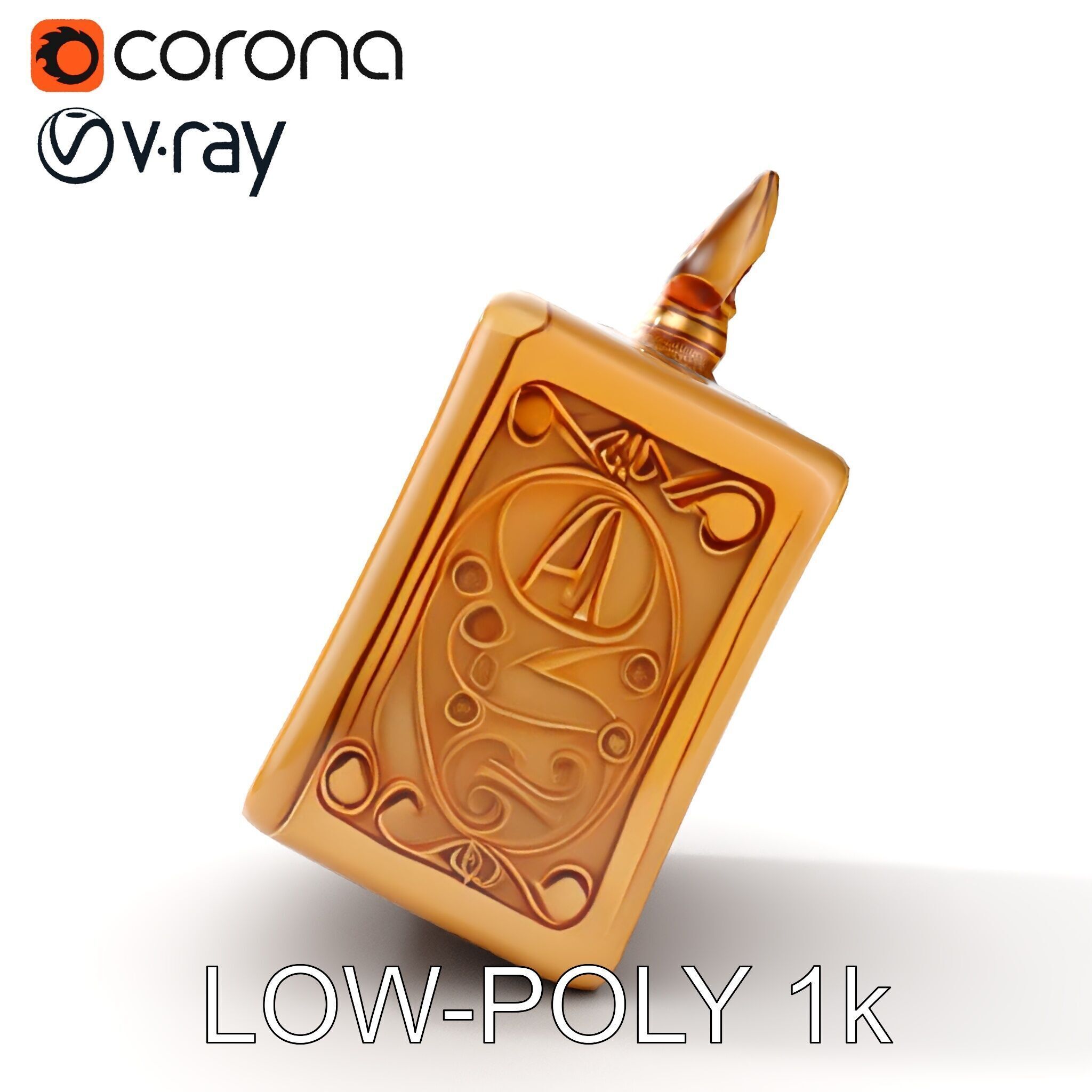 Mystical Artifact Model Pack with Glowing Elements Low-poly 3D model_9