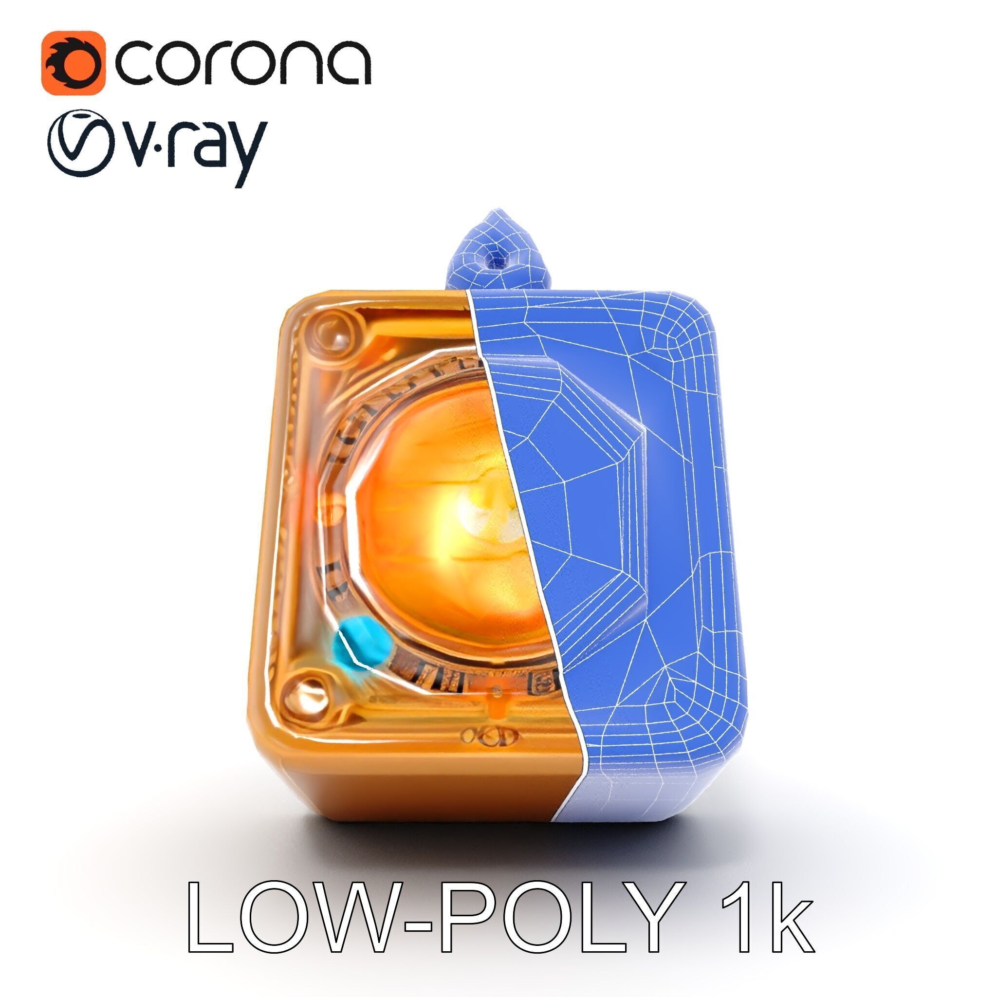 Mystical Artifact Model Pack with Glowing Elements Low-poly 3D model_23