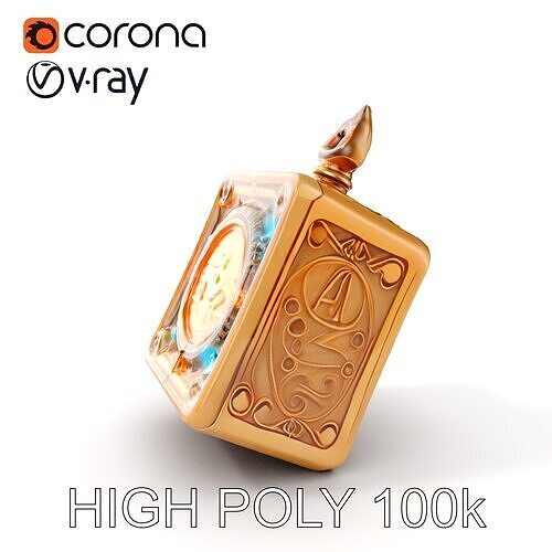 Mystical Artifact Model Pack with Glowing Elements Low-poly 3D model