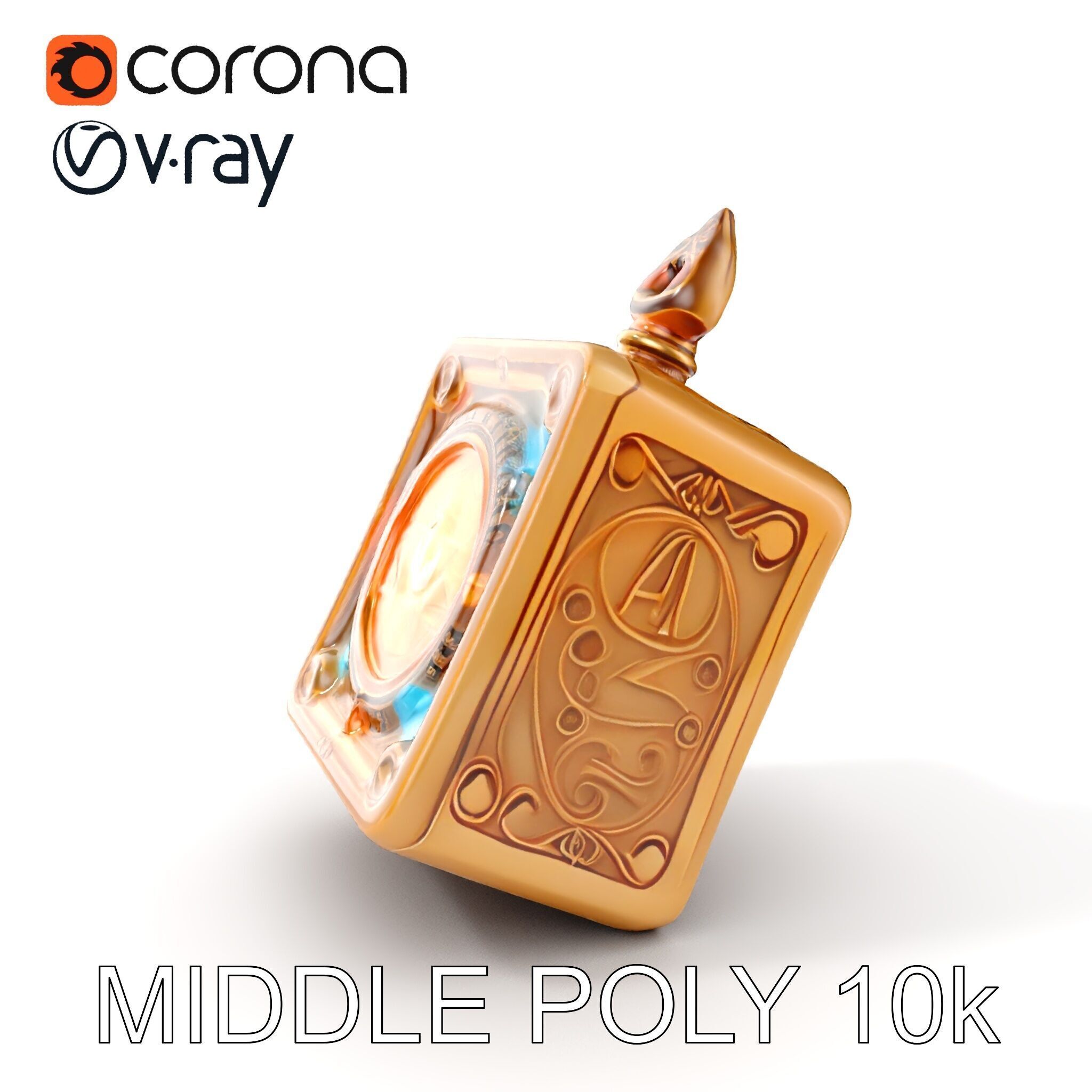 Mystical Artifact Model Pack with Glowing Elements Low-poly 3D model_6