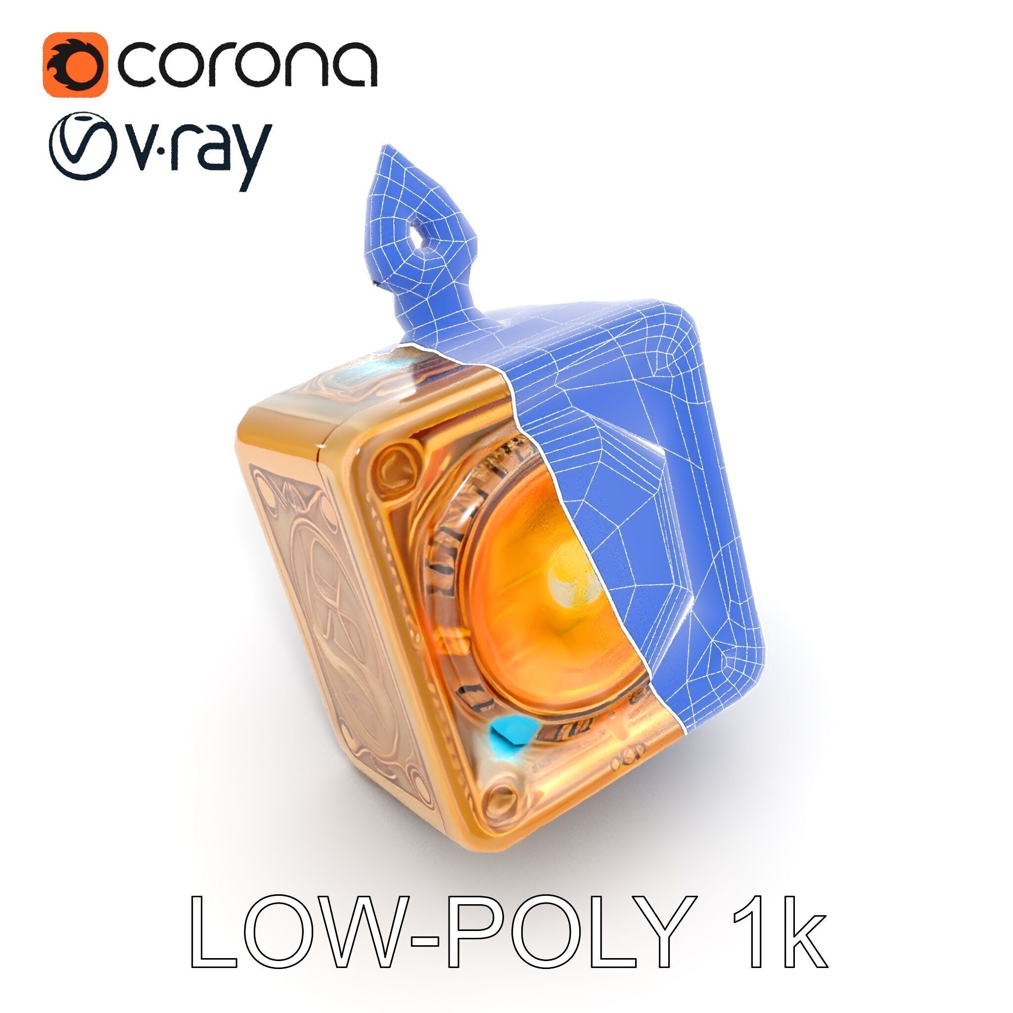 Mystical Artifact Model Pack with Glowing Elements Low-poly 3D model_31