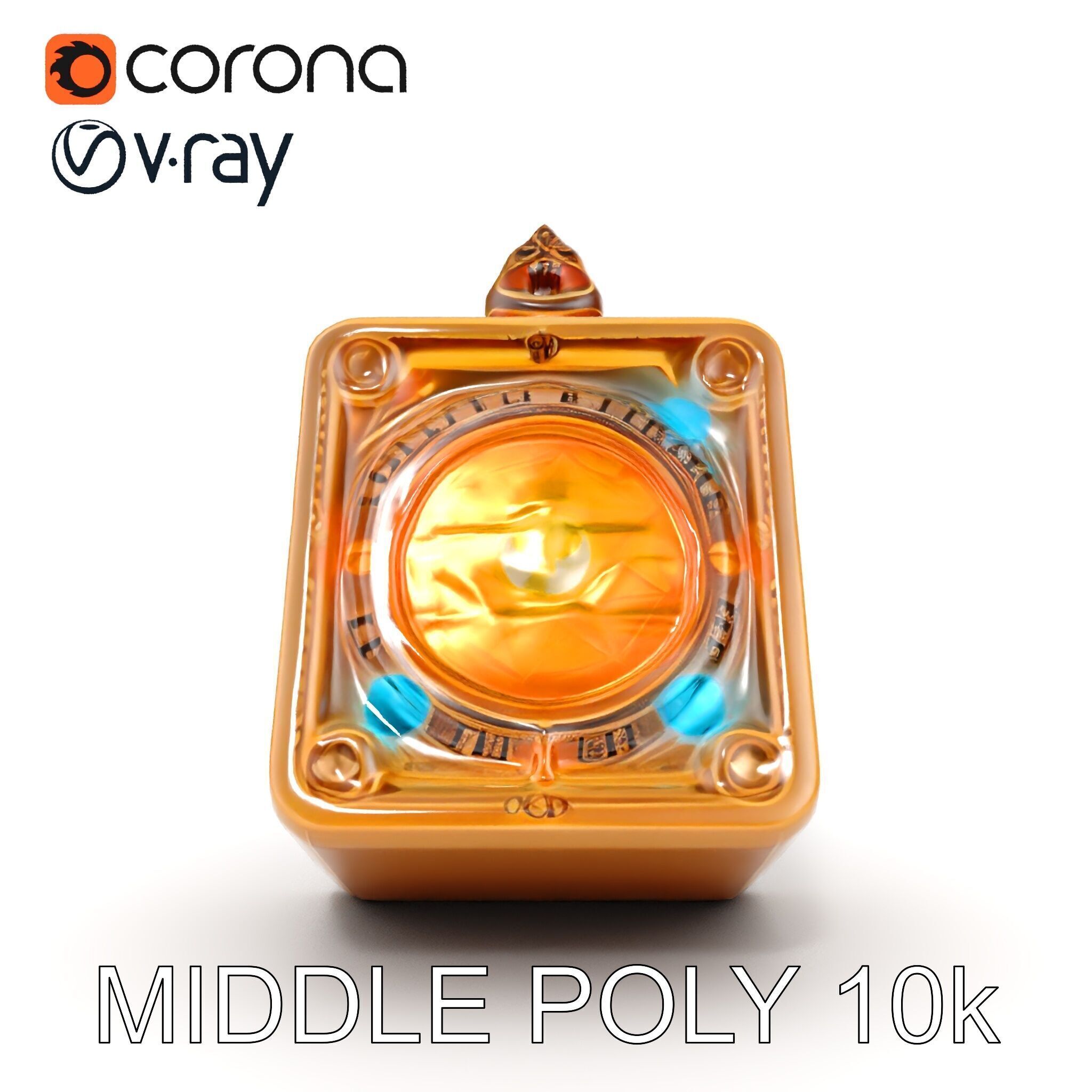 Mystical Artifact Model Pack with Glowing Elements Low-poly 3D model_30