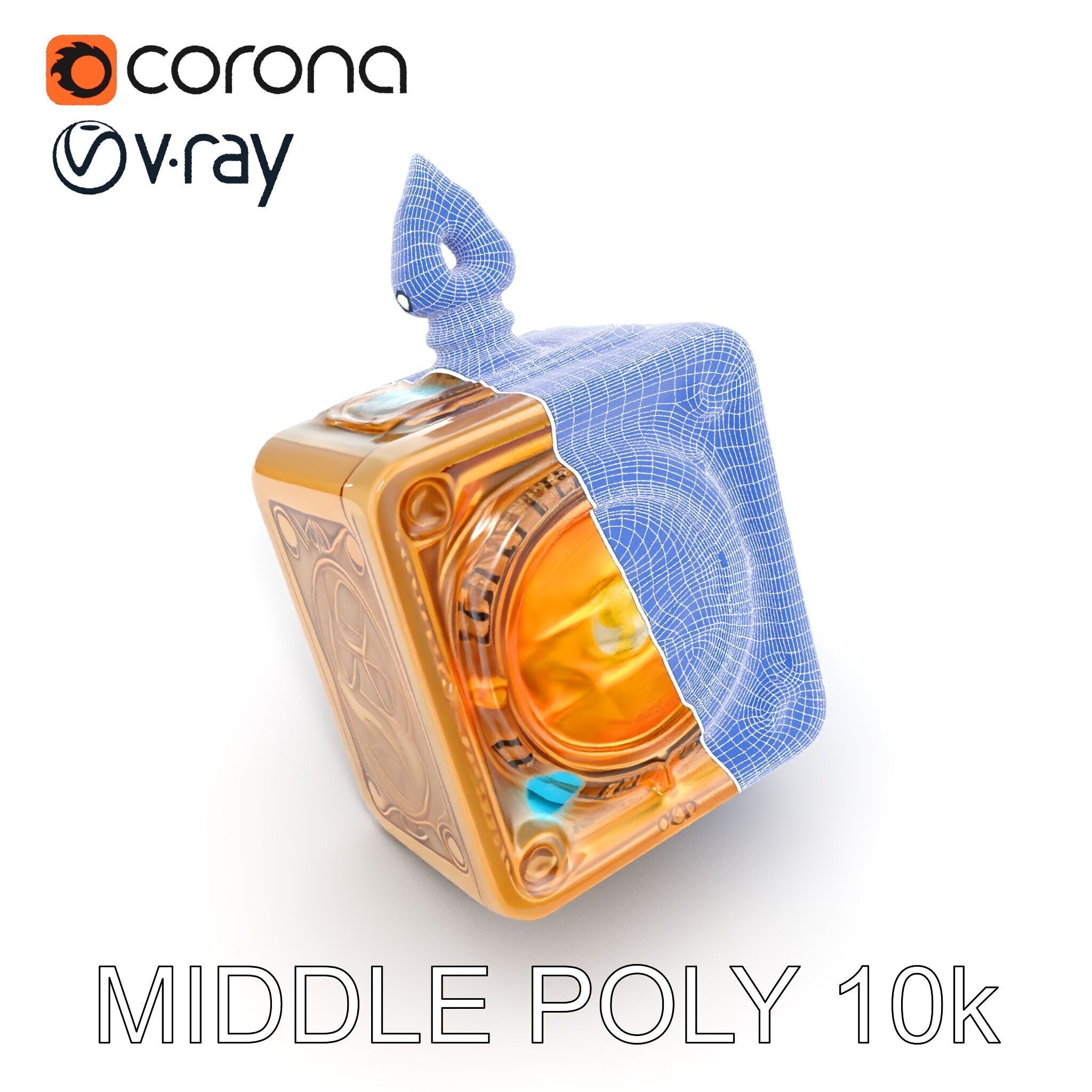 Mystical Artifact Model Pack with Glowing Elements Low-poly 3D model_20