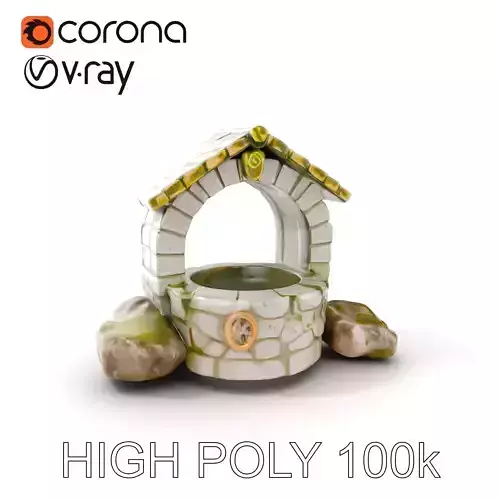 Stone Wishing Well D Model Pack